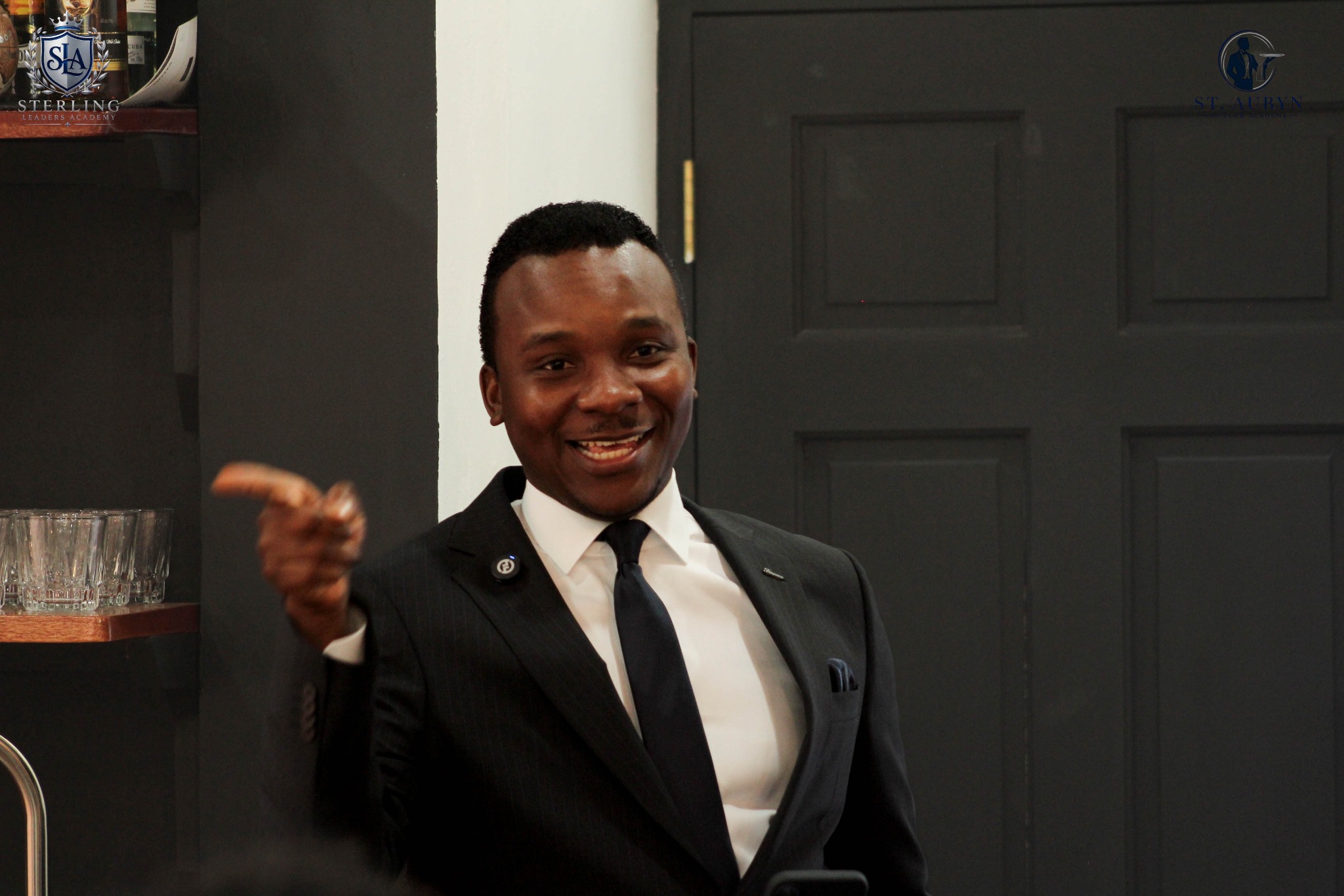 Facilitator speaking during a leadership programme
